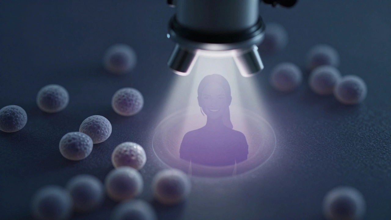 Mikroskopický pohled na buňky z Pap testu s významem prevence.