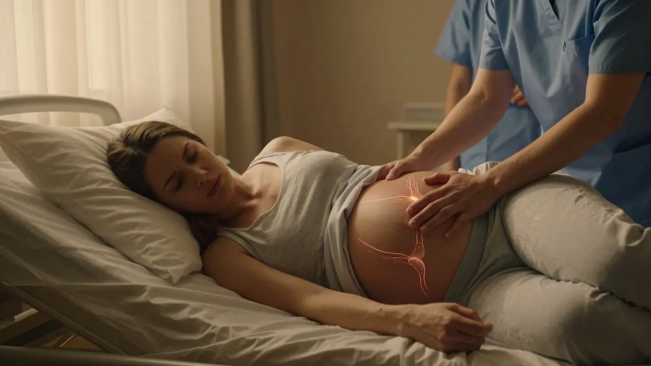 Jak bolí roztahování dělohy při porodu? Pravda, kterou vám lékaři neřeknou